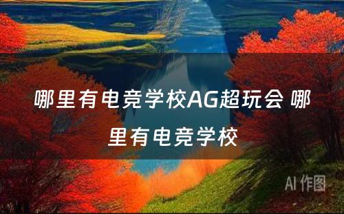 哪里有电竞学校AG超玩会 哪里有电竞学校