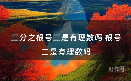 二分之根号二是有理数吗 根号二是有理数吗