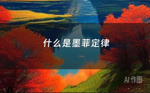  什么是墨菲定律