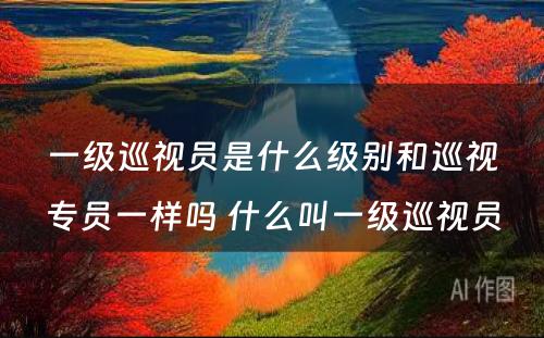 一级巡视员是什么级别和巡视专员一样吗 什么叫一级巡视员