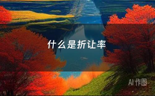 什么是折让率 