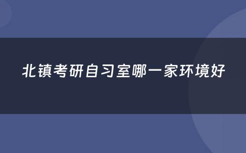 北镇考研自习室哪一家环境好