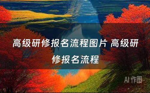 高级研修报名流程图片 高级研修报名流程