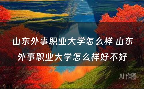 山东外事职业大学怎么样 山东外事职业大学怎么样好不好