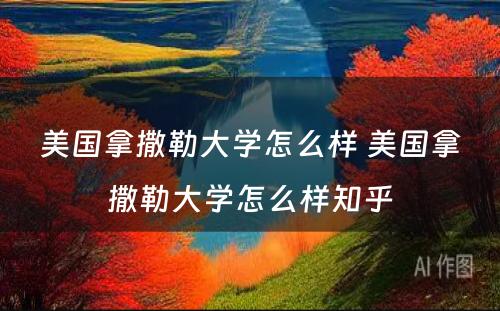 美国拿撒勒大学怎么样 美国拿撒勒大学怎么样知乎
