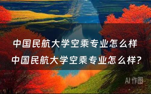中国民航大学空乘专业怎么样 中国民航大学空乘专业怎么样?