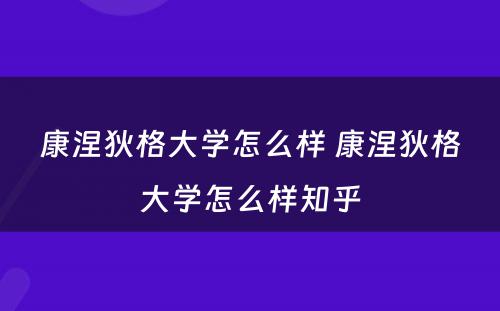康涅狄格大学怎么样 康涅狄格大学怎么样知乎