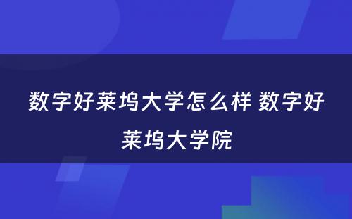 数字好莱坞大学怎么样 数字好莱坞大学院