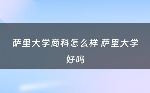 萨里大学商科怎么样 萨里大学好吗