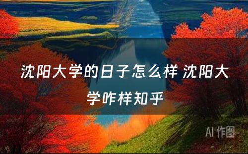 沈阳大学的日子怎么样 沈阳大学咋样知乎