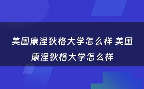 美国康涅狄格大学怎么样 美国康涅狄格大学怎么样