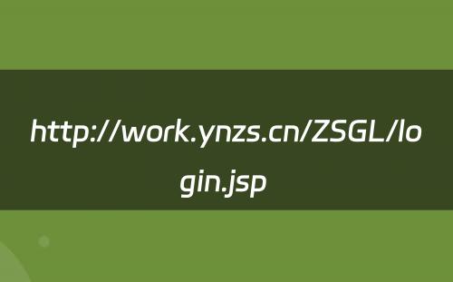 http://work.ynzs.cn/ZSGL/login.jsp 