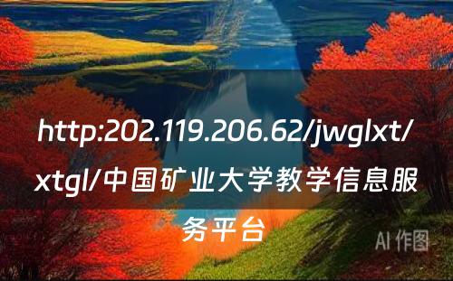 http:202.119.206.62/jwglxt/xtgl/中国矿业大学教学信息服务平台 