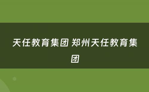 天任教育集团 郑州天任教育集团