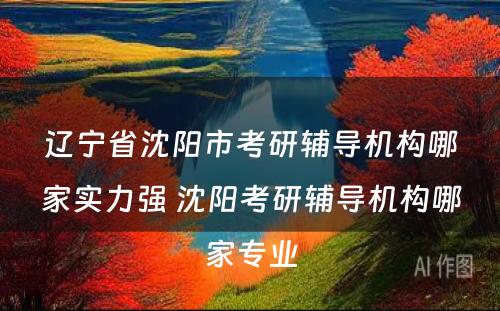 辽宁省沈阳市考研辅导机构哪家实力强 沈阳考研辅导机构哪家专业